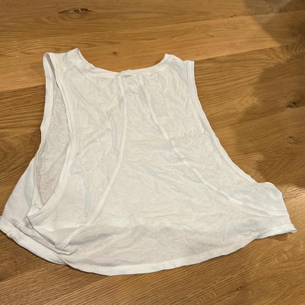 Lululemon White Muscle Running Tank Size 4